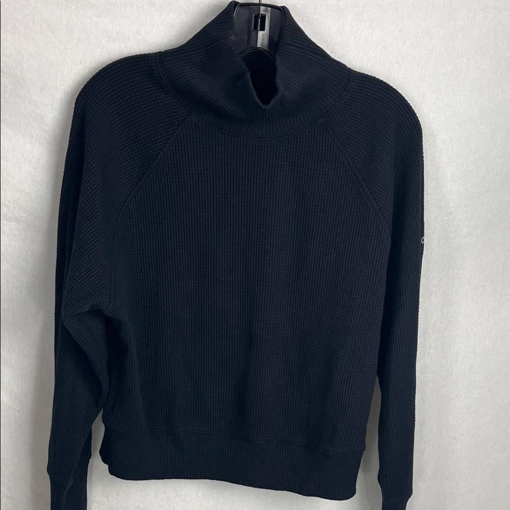 ALO Yoga Black Cowl Neck Sweater